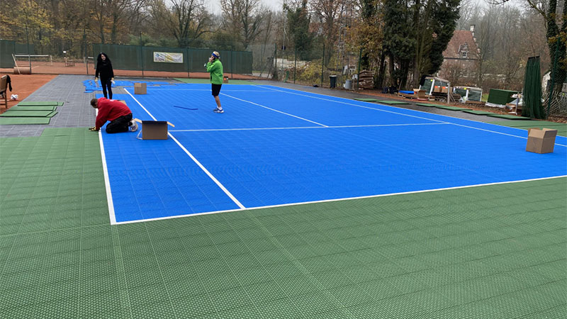 Flexter étape 5 : Suite et fin des travaux de pose des dalles