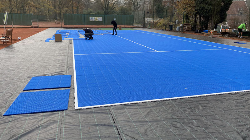 Flexter étape 5 : Travaux de pose des dalles